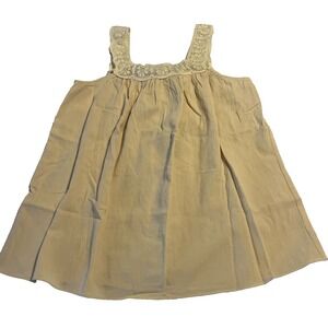 New NWT Gigio Boutique Crochet Tank Top Boho Cottagecore Medium